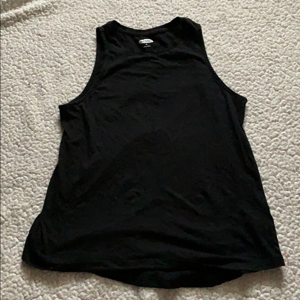 Black tank top